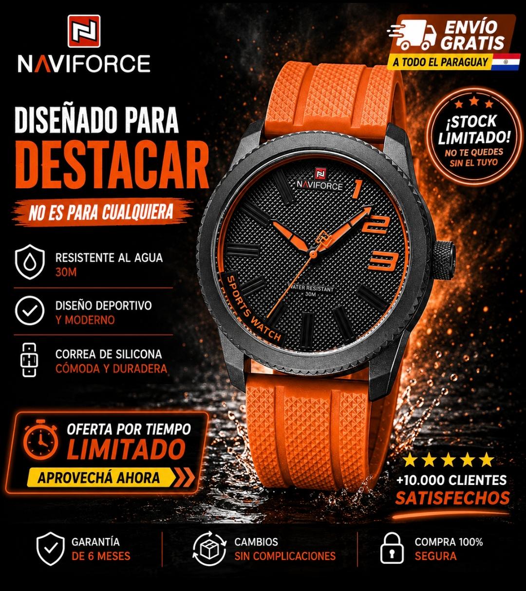 💥RELOJ DEPORTIVO NAVY FORCE 9202 T Status y estilo en la palma de la mano.⌚