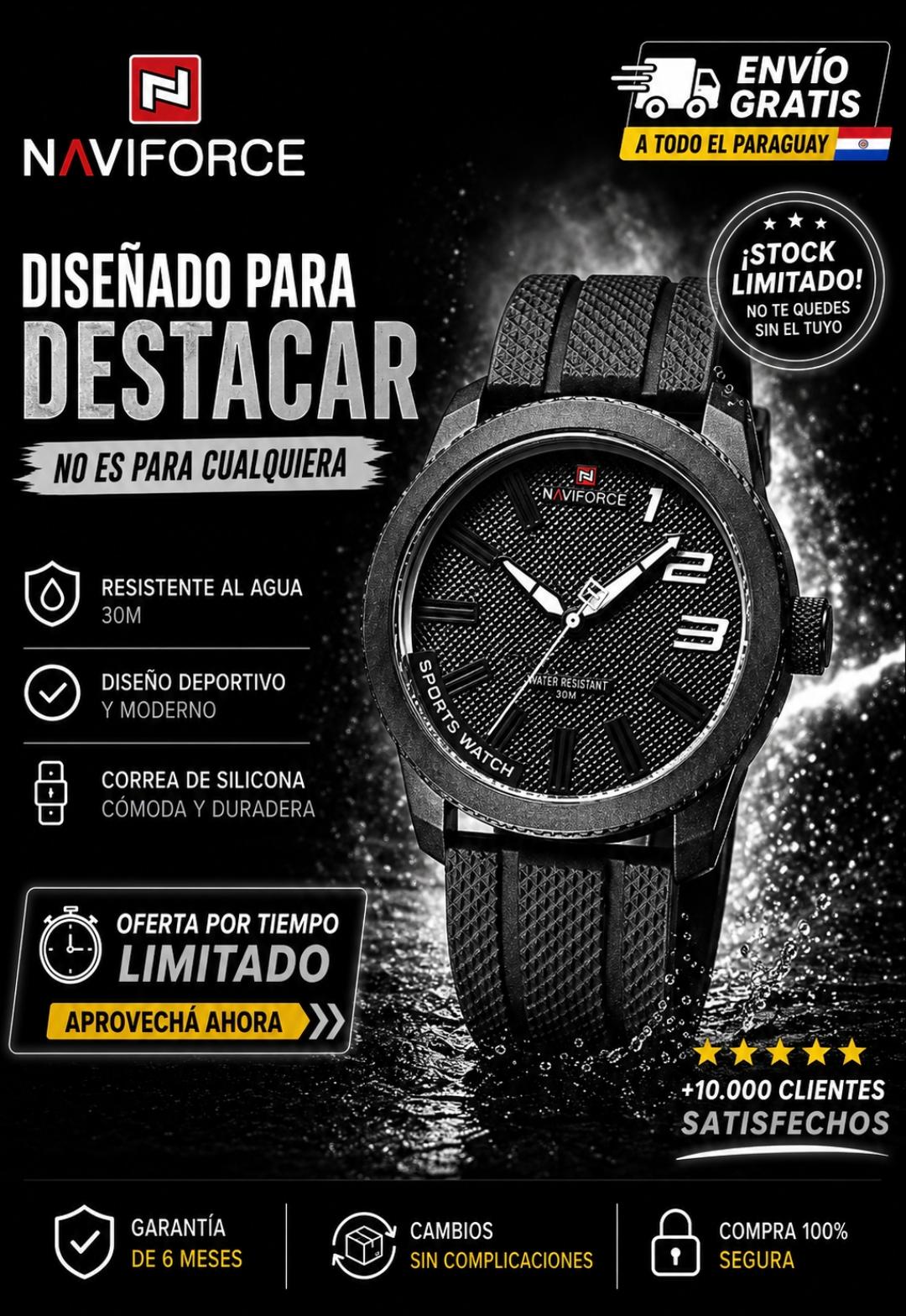 💥RELOJ DEPORTIVO NAVY FORCE 9202 T Status y estilo en la palma de la mano.⌚