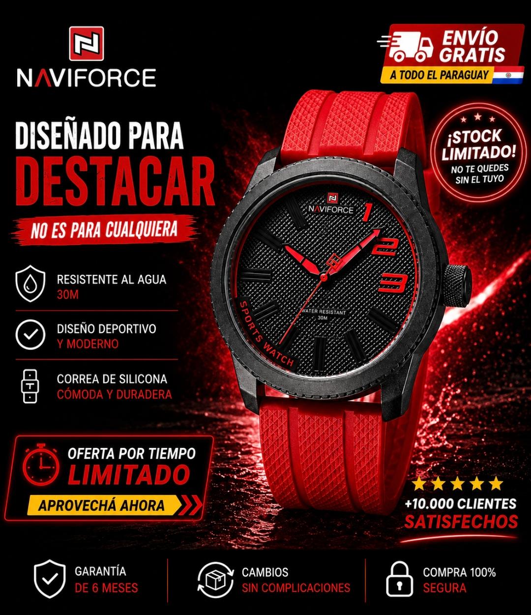 💥RELOJ DEPORTIVO NAVY FORCE 9202 T Status y estilo en la palma de la mano.⌚
